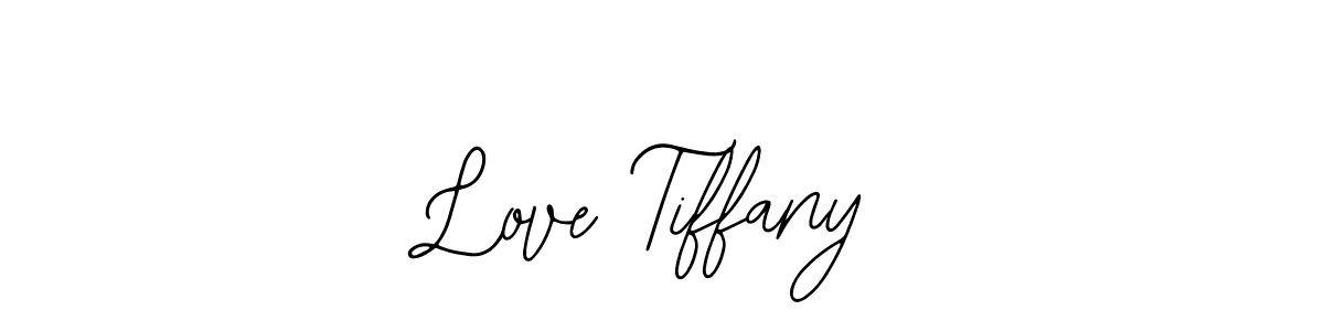How to make Love Tiffany name signature. Use Bearetta-2O07w style for creating short signs online. This is the latest handwritten sign. Love Tiffany signature style 12 images and pictures png