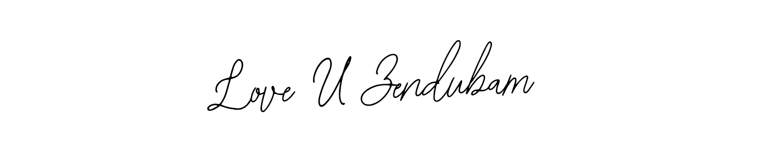 Once you've used our free online signature maker to create your best signature Bearetta-2O07w style, it's time to enjoy all of the benefits that Love U Zendubam name signing documents. Love U Zendubam signature style 12 images and pictures png