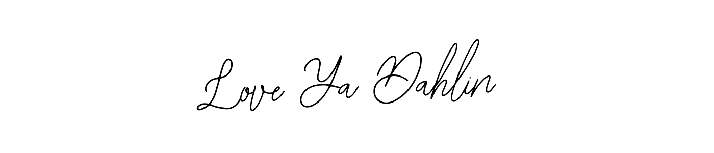 Create a beautiful signature design for name Love Ya Dahlin. With this signature (Bearetta-2O07w) fonts, you can make a handwritten signature for free. Love Ya Dahlin signature style 12 images and pictures png