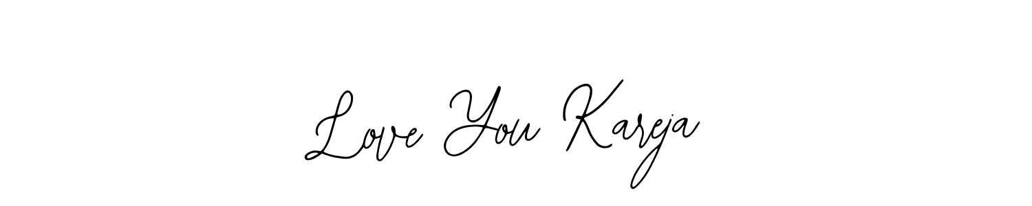 Design your own signature with our free online signature maker. With this signature software, you can create a handwritten (Bearetta-2O07w) signature for name Love You Kareja. Love You Kareja signature style 12 images and pictures png