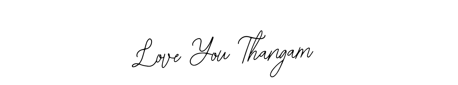 Similarly Bearetta-2O07w is the best handwritten signature design. Signature creator online .You can use it as an online autograph creator for name Love You Thangam. Love You Thangam signature style 12 images and pictures png