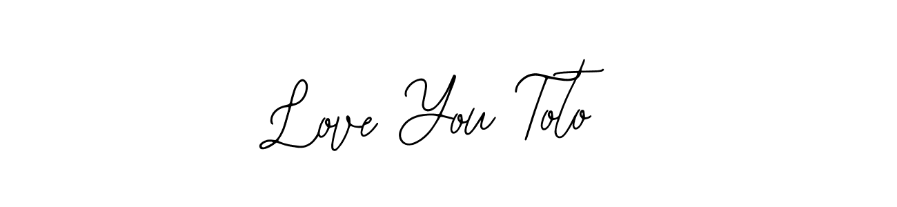Use a signature maker to create a handwritten signature online. With this signature software, you can design (Bearetta-2O07w) your own signature for name Love You Toto. Love You Toto signature style 12 images and pictures png