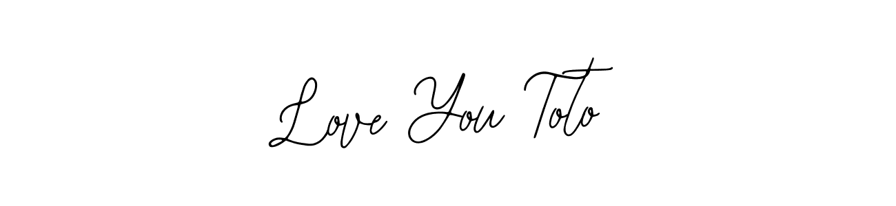 Use a signature maker to create a handwritten signature online. With this signature software, you can design (Bearetta-2O07w) your own signature for name Love You Toto. Love You Toto signature style 12 images and pictures png