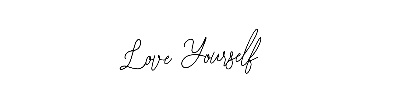 Best and Professional Signature Style for Love Yourself. Bearetta-2O07w Best Signature Style Collection. Love Yourself signature style 12 images and pictures png