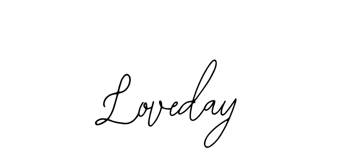 Use a signature maker to create a handwritten signature online. With this signature software, you can design (Bearetta-2O07w) your own signature for name Loveday. Loveday signature style 12 images and pictures png