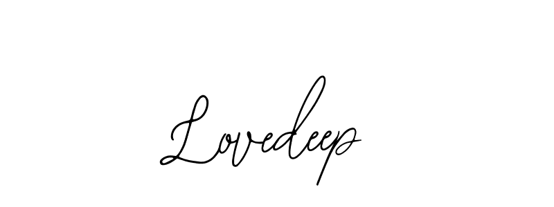 Design your own signature with our free online signature maker. With this signature software, you can create a handwritten (Bearetta-2O07w) signature for name Lovedeep. Lovedeep signature style 12 images and pictures png