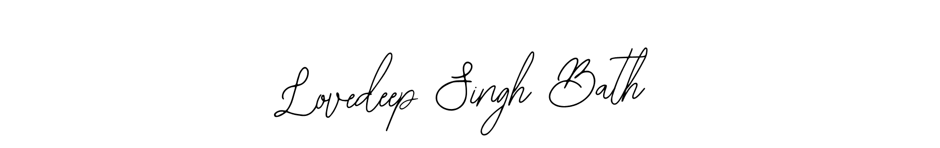 Also we have Lovedeep Singh Bath name is the best signature style. Create professional handwritten signature collection using Bearetta-2O07w autograph style. Lovedeep Singh Bath signature style 12 images and pictures png