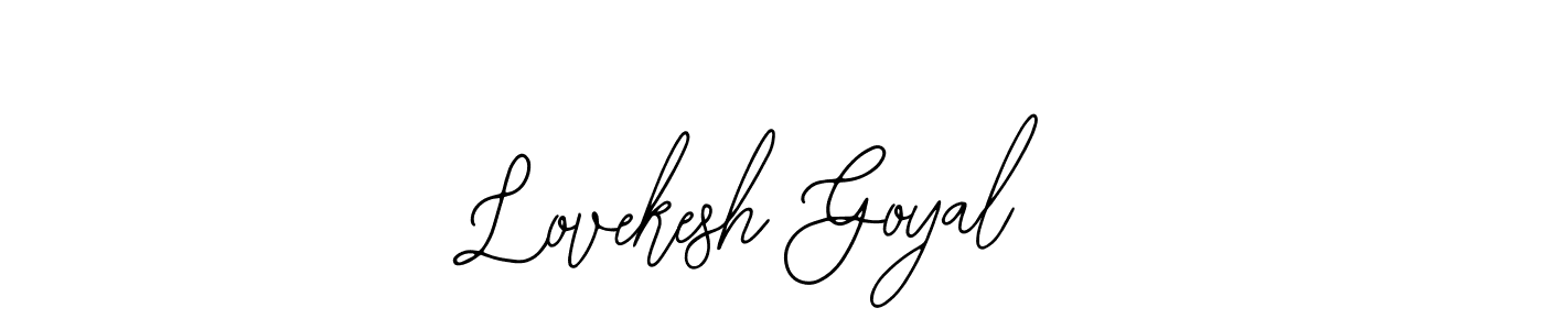 Use a signature maker to create a handwritten signature online. With this signature software, you can design (Bearetta-2O07w) your own signature for name Lovekesh Goyal. Lovekesh Goyal signature style 12 images and pictures png