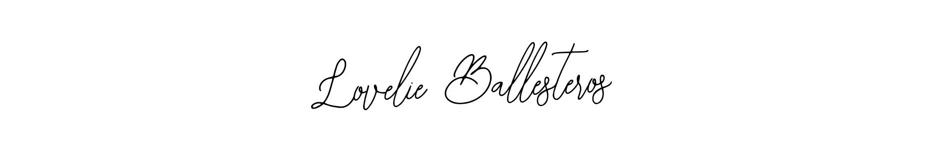 How to make Lovelie Ballesteros name signature. Use Bearetta-2O07w style for creating short signs online. This is the latest handwritten sign. Lovelie Ballesteros signature style 12 images and pictures png