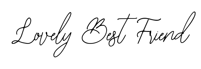 The Bearetta-2O07w font gives name Lovely Best Friend a signature that looks effortless yet distinguished. Download high-res PNG instantly. Lovely Best Friend signature style 12 images and pictures png