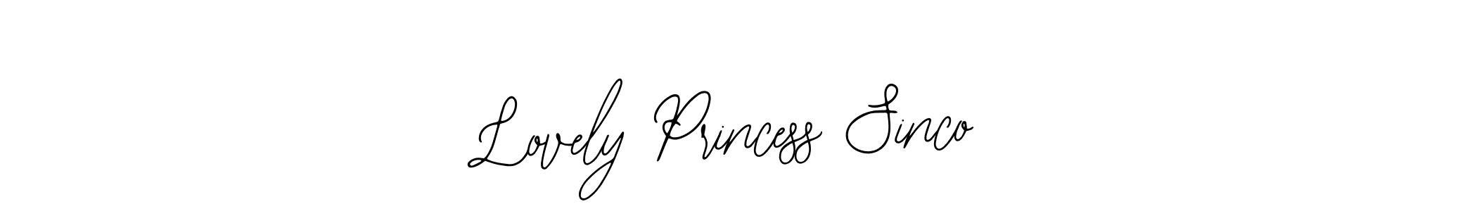 Also You can easily find your signature by using the search form. We will create Lovely Princess Sinco name handwritten signature images for you free of cost using Bearetta-2O07w sign style. Lovely Princess Sinco signature style 12 images and pictures png