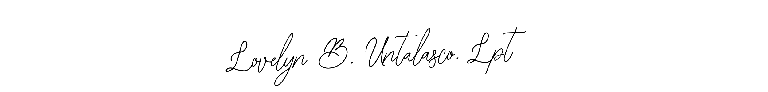 How to Draw Lovelyn B. Untalasco, Lpt signature style? Bearetta-2O07w is a latest design signature styles for name Lovelyn B. Untalasco, Lpt. Lovelyn B. Untalasco, Lpt signature style 12 images and pictures png