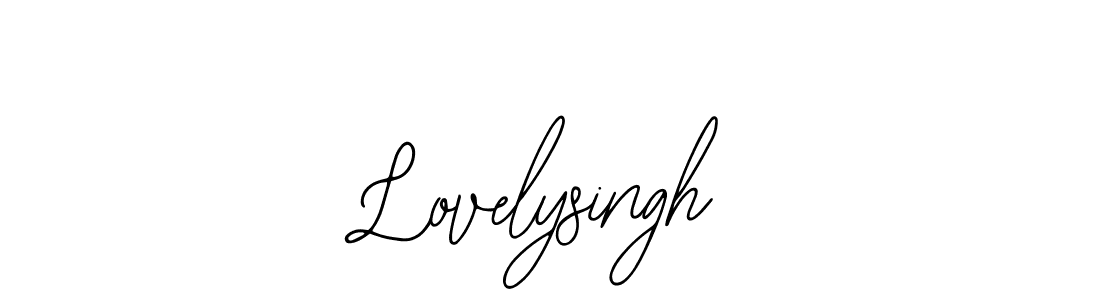 How to Draw Lovelysingh signature style? Bearetta-2O07w is a latest design signature styles for name Lovelysingh. Lovelysingh signature style 12 images and pictures png