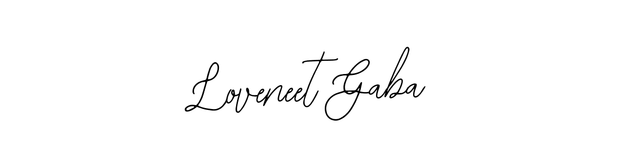 Design your own signature with our free online signature maker. With this signature software, you can create a handwritten (Bearetta-2O07w) signature for name Loveneet Gaba. Loveneet Gaba signature style 12 images and pictures png