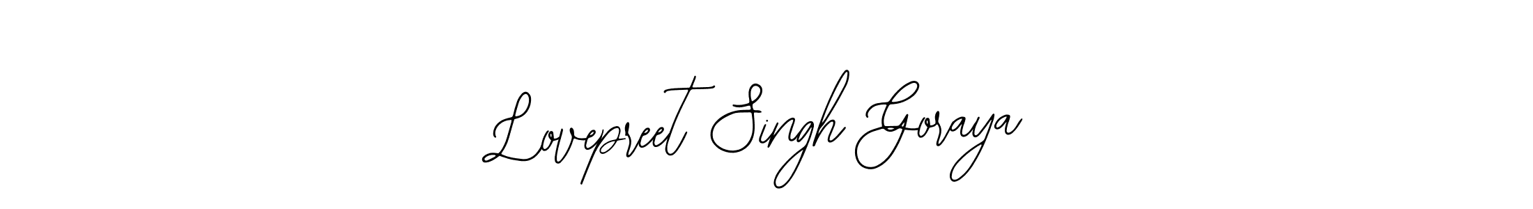 It looks lik you need a new signature style for name Lovepreet Singh Goraya. Design unique handwritten (Bearetta-2O07w) signature with our free signature maker in just a few clicks. Lovepreet Singh Goraya signature style 12 images and pictures png