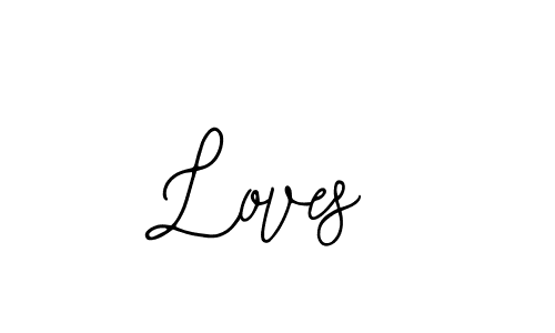 Design your own signature with our free online signature maker. With this signature software, you can create a handwritten (Bearetta-2O07w) signature for name Loves. Loves signature style 12 images and pictures png