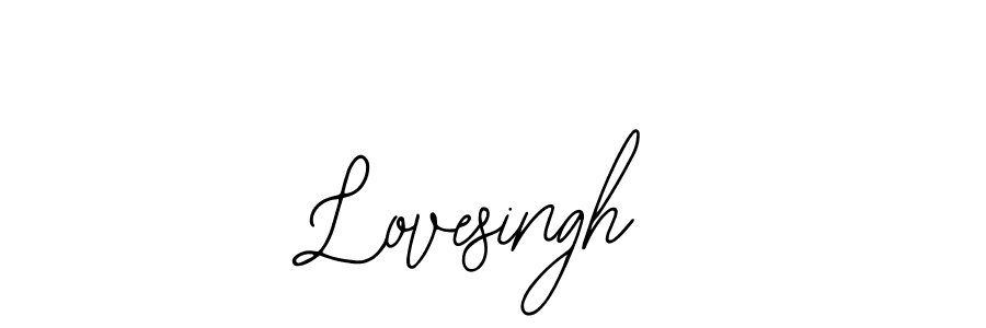 Create a beautiful signature design for name Lovesingh. With this signature (Bearetta-2O07w) fonts, you can make a handwritten signature for free. Lovesingh signature style 12 images and pictures png