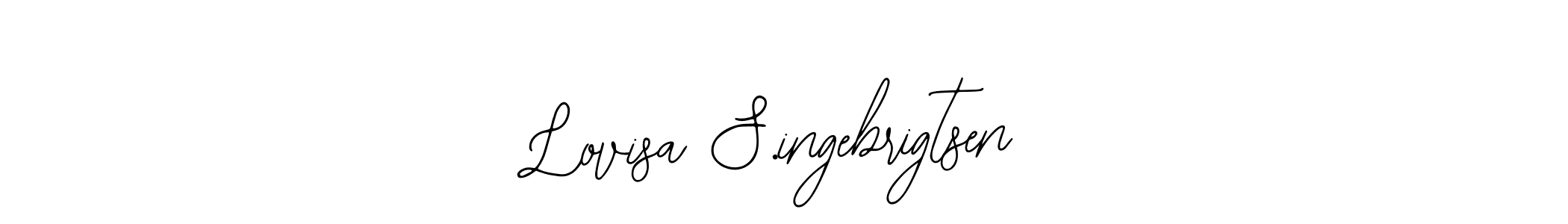 Make a beautiful signature design for name Lovisa S.ingebrigtsen. Use this online signature maker to create a handwritten signature for free. Lovisa S.ingebrigtsen signature style 12 images and pictures png