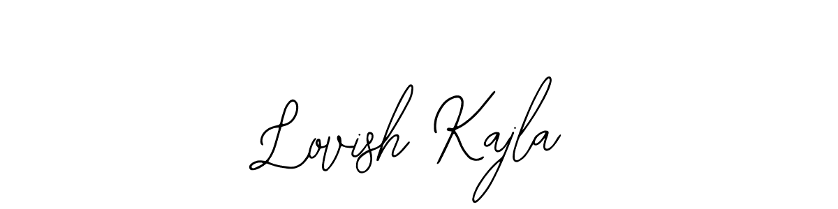 if you are searching for the best signature style for your name Lovish Kajla. so please give up your signature search. here we have designed multiple signature styles  using Bearetta-2O07w. Lovish Kajla signature style 12 images and pictures png