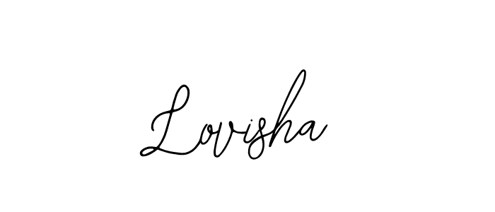 The best way (Bearetta-2O07w) to make a short signature is to pick only two or three words in your name. The name Lovisha include a total of six letters. For converting this name. Lovisha signature style 12 images and pictures png