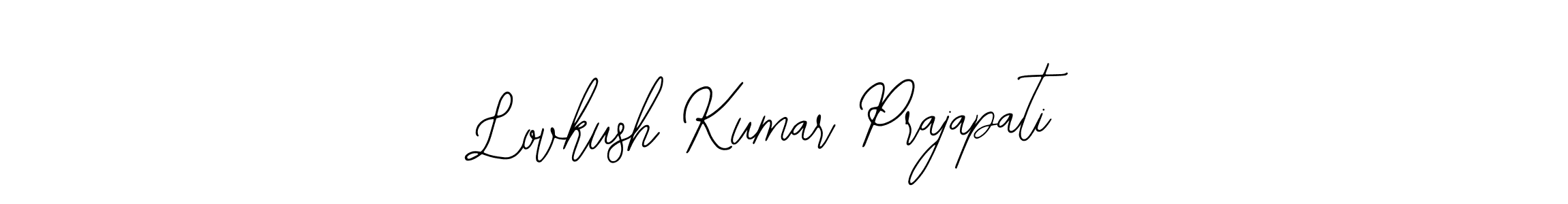 How to make Lovkush Kumar Prajapati name signature. Use Bearetta-2O07w style for creating short signs online. This is the latest handwritten sign. Lovkush Kumar Prajapati signature style 12 images and pictures png