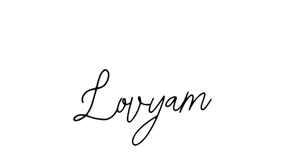 How to make Lovyam signature? Bearetta-2O07w is a professional autograph style. Create handwritten signature for Lovyam name. Lovyam signature style 12 images and pictures png