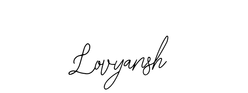 Bearetta-2O07w is a professional signature style that is perfect for those who want to add a touch of class to their signature. It is also a great choice for those who want to make their signature more unique. Get Lovyansh name to fancy signature for free. Lovyansh signature style 12 images and pictures png
