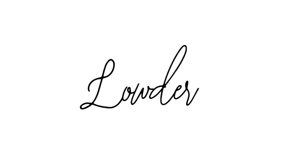 Also we have Lowder name is the best signature style. Create professional handwritten signature collection using Bearetta-2O07w autograph style. Lowder signature style 12 images and pictures png