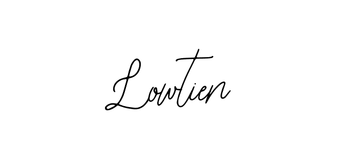 How to make Lowtien signature? Bearetta-2O07w is a professional autograph style. Create handwritten signature for Lowtien name. Lowtien signature style 12 images and pictures png