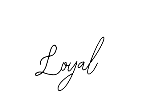 You should practise on your own different ways (Bearetta-2O07w) to write your name (Loyal) in signature. don't let someone else do it for you. Loyal signature style 12 images and pictures png