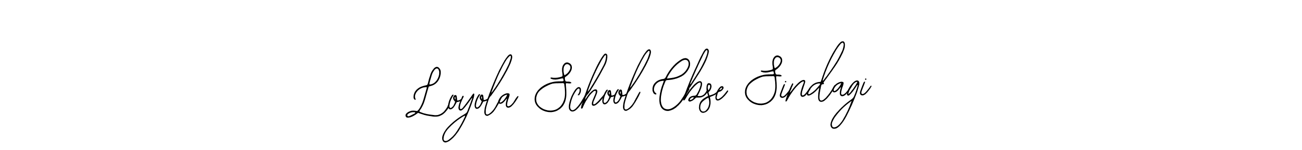 Make a beautiful signature design for name Loyola School Cbse Sindagi. Use this online signature maker to create a handwritten signature for free. Loyola School Cbse Sindagi signature style 12 images and pictures png