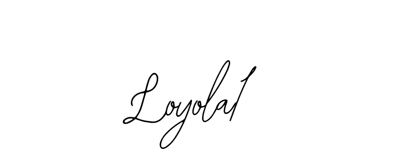How to make Loyola15 name signature. Use Bearetta-2O07w style for creating short signs online. This is the latest handwritten sign. Loyola15 signature style 12 images and pictures png