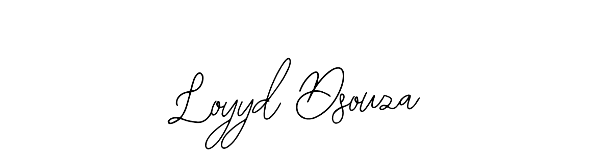 How to make Loyyd Dsouza signature? Bearetta-2O07w is a professional autograph style. Create handwritten signature for Loyyd Dsouza name. Loyyd Dsouza signature style 12 images and pictures png