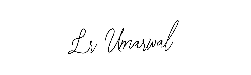 How to make Lr Umarwal name signature. Use Bearetta-2O07w style for creating short signs online. This is the latest handwritten sign. Lr Umarwal signature style 12 images and pictures png