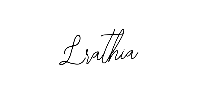 How to make Lrathia signature? Bearetta-2O07w is a professional autograph style. Create handwritten signature for Lrathia name. Lrathia signature style 12 images and pictures png