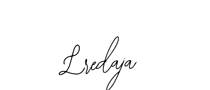 You should practise on your own different ways (Bearetta-2O07w) to write your name (Lredaja) in signature. don't let someone else do it for you. Lredaja signature style 12 images and pictures png