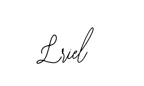 Lriel stylish signature style. Best Handwritten Sign (Bearetta-2O07w) for my name. Handwritten Signature Collection Ideas for my name Lriel. Lriel signature style 12 images and pictures png