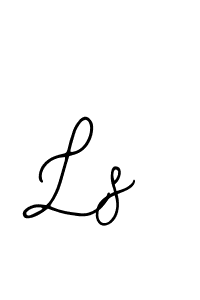 You should practise on your own different ways (Bearetta-2O07w) to write your name (Ls) in signature. don't let someone else do it for you. Ls signature style 12 images and pictures png