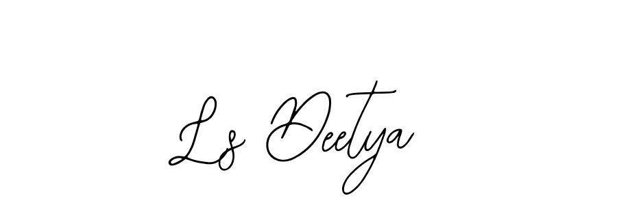 Make a short Ls Deetya signature style. Manage your documents anywhere anytime using Bearetta-2O07w. Create and add eSignatures, submit forms, share and send files easily. Ls Deetya signature style 12 images and pictures png