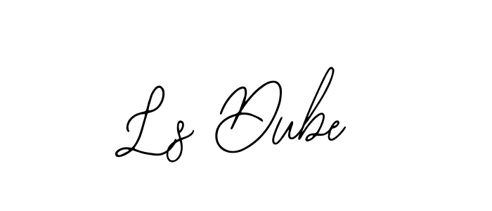 if you are searching for the best signature style for your name Ls Dube. so please give up your signature search. here we have designed multiple signature styles  using Bearetta-2O07w. Ls Dube signature style 12 images and pictures png