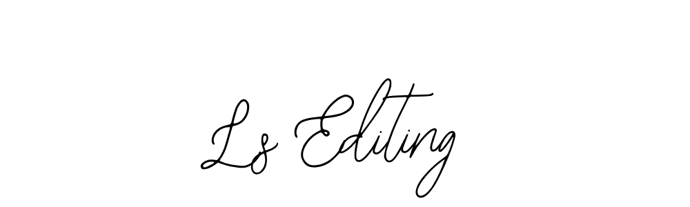 Design your own signature with our free online signature maker. With this signature software, you can create a handwritten (Bearetta-2O07w) signature for name Ls Editing. Ls Editing signature style 12 images and pictures png