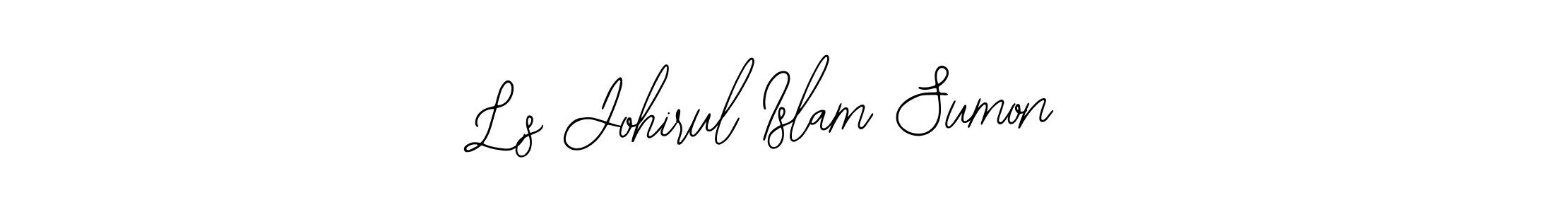 if you are searching for the best signature style for your name Ls Johirul Islam Sumon. so please give up your signature search. here we have designed multiple signature styles  using Bearetta-2O07w. Ls Johirul Islam Sumon signature style 12 images and pictures png