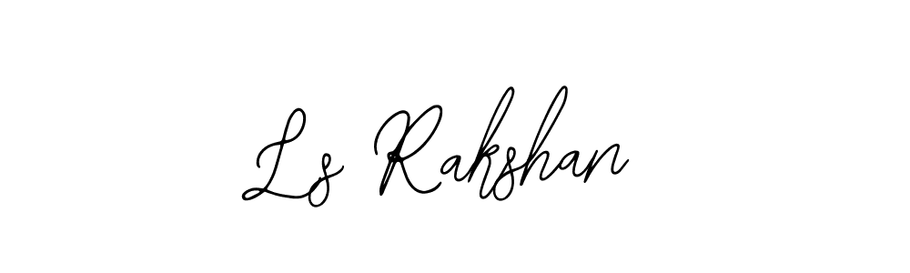 You should practise on your own different ways (Bearetta-2O07w) to write your name (Ls Rakshan) in signature. don't let someone else do it for you. Ls Rakshan signature style 12 images and pictures png