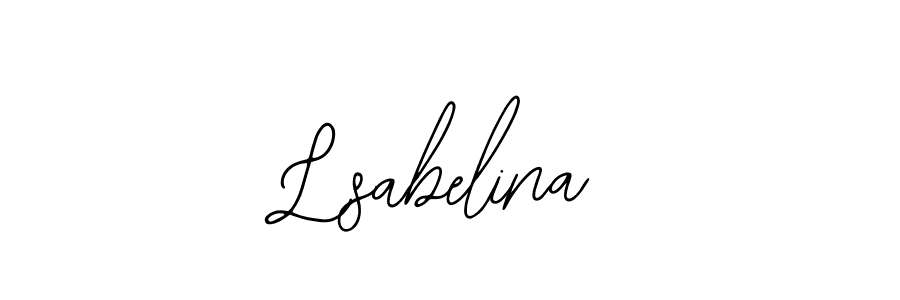 The best way (Bearetta-2O07w) to make a short signature is to pick only two or three words in your name. The name Lsabelina include a total of six letters. For converting this name. Lsabelina signature style 12 images and pictures png