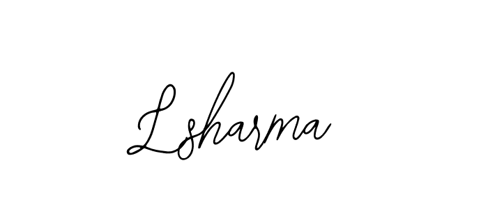 Use a signature maker to create a handwritten signature online. With this signature software, you can design (Bearetta-2O07w) your own signature for name Lsharma. Lsharma signature style 12 images and pictures png