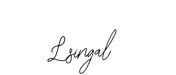 How to make Lsingal signature? Bearetta-2O07w is a professional autograph style. Create handwritten signature for Lsingal name. Lsingal signature style 12 images and pictures png