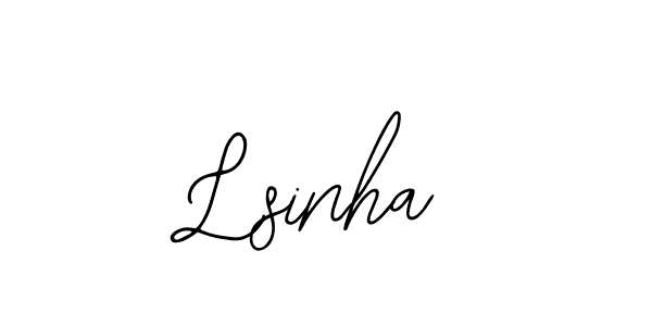 Create a beautiful signature design for name Lsinha. With this signature (Bearetta-2O07w) fonts, you can make a handwritten signature for free. Lsinha signature style 12 images and pictures png