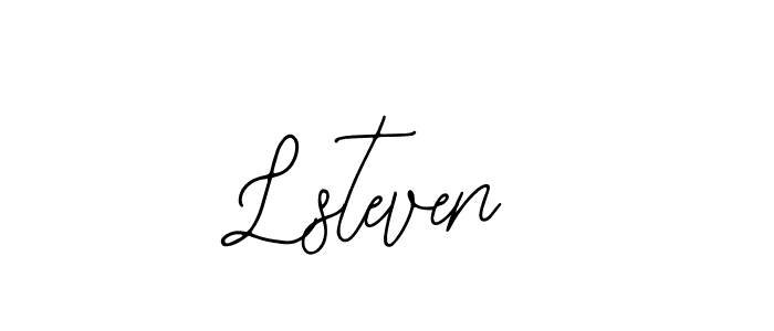 You should practise on your own different ways (Bearetta-2O07w) to write your name (Lsteven) in signature. don't let someone else do it for you. Lsteven signature style 12 images and pictures png