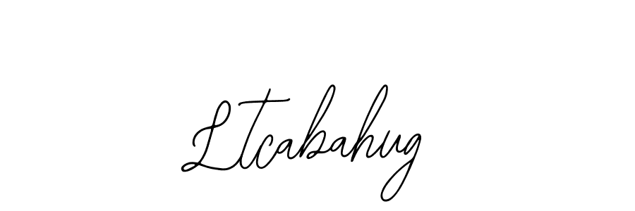 How to make Ltcabahug name signature. Use Bearetta-2O07w style for creating short signs online. This is the latest handwritten sign. Ltcabahug signature style 12 images and pictures png