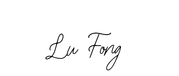 How to make Lu Fong name signature. Use Bearetta-2O07w style for creating short signs online. This is the latest handwritten sign. Lu Fong signature style 12 images and pictures png